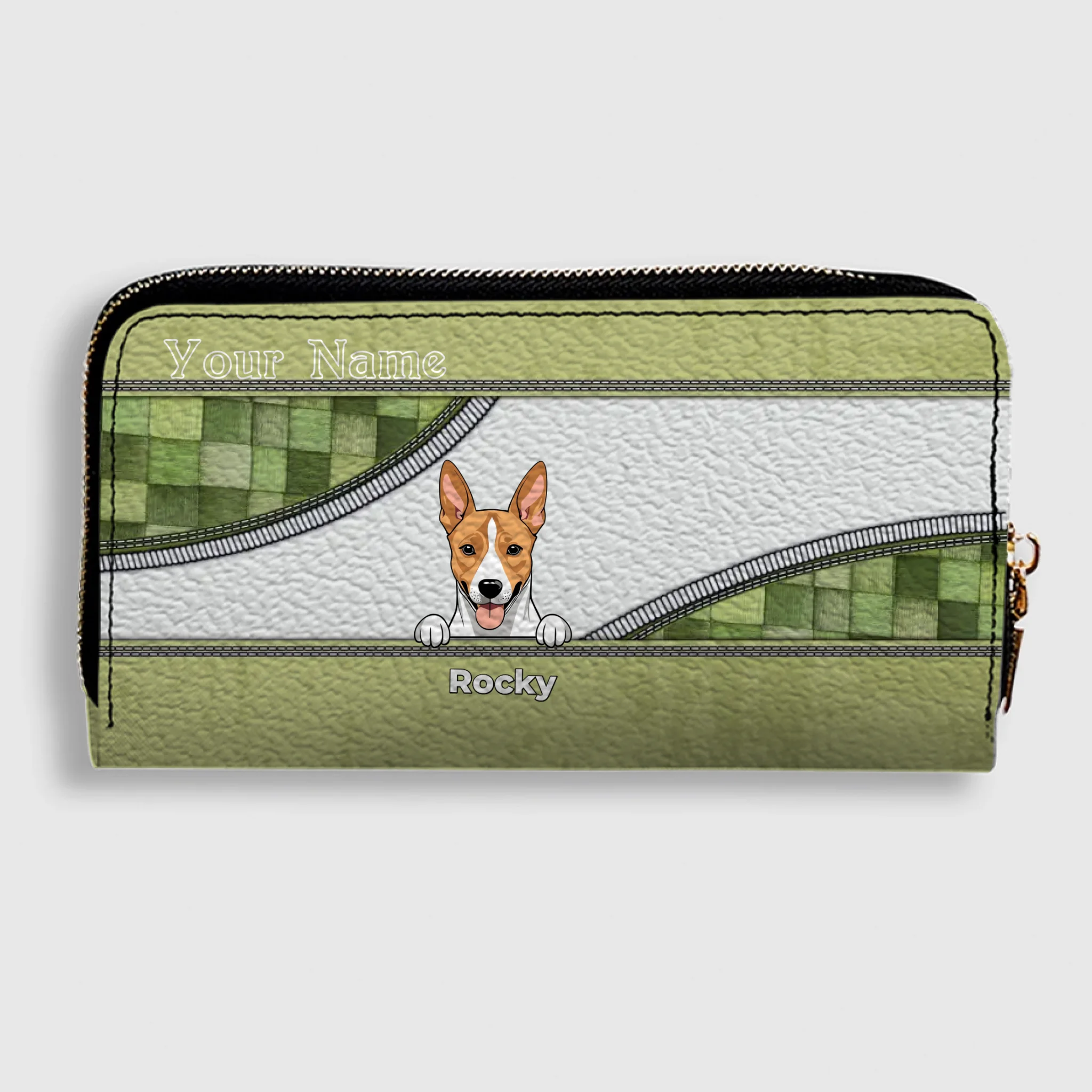 Custom Leather Long Wallet – Personalize 1–5 Dogs, Choose Your Favorite Breeds, Perfect Gift for Dog Lovers - 89Prints