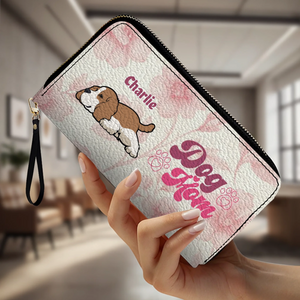 Custom American Cocker Spaniel Dog Wallet - Personalized Lying Dog And Name Gift - 89Prints