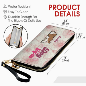 Custom American Cocker Spaniel Dog Wallet - Personalized Lying Dog And Name Gift - 89Prints