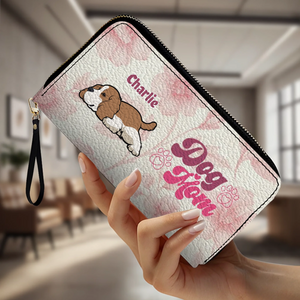 Custom American Cocker Spaniel Dog Wallet - Personalized Lying Dog And Name Gift - 89Prints