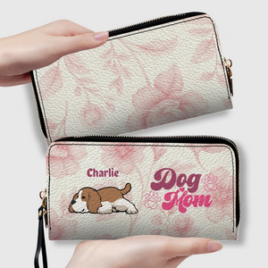 Custom American Cocker Spaniel Dog Wallet - Personalized Lying Dog And Name Gift - 89Prints