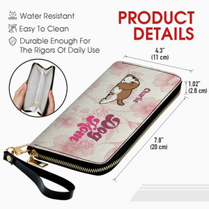 Custom American Cocker Spaniel Dog Wallet - Personalized Lying Dog And Name Gift - 89Prints