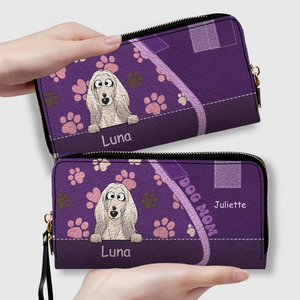Personalized Pet & Owner Name Wallet - Custom Dog Mom Gift - 89Prints
