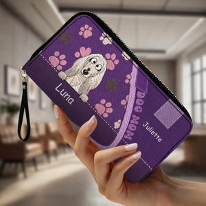 Personalized Pet & Owner Name Wallet - Custom Dog Mom Gift - 89Prints