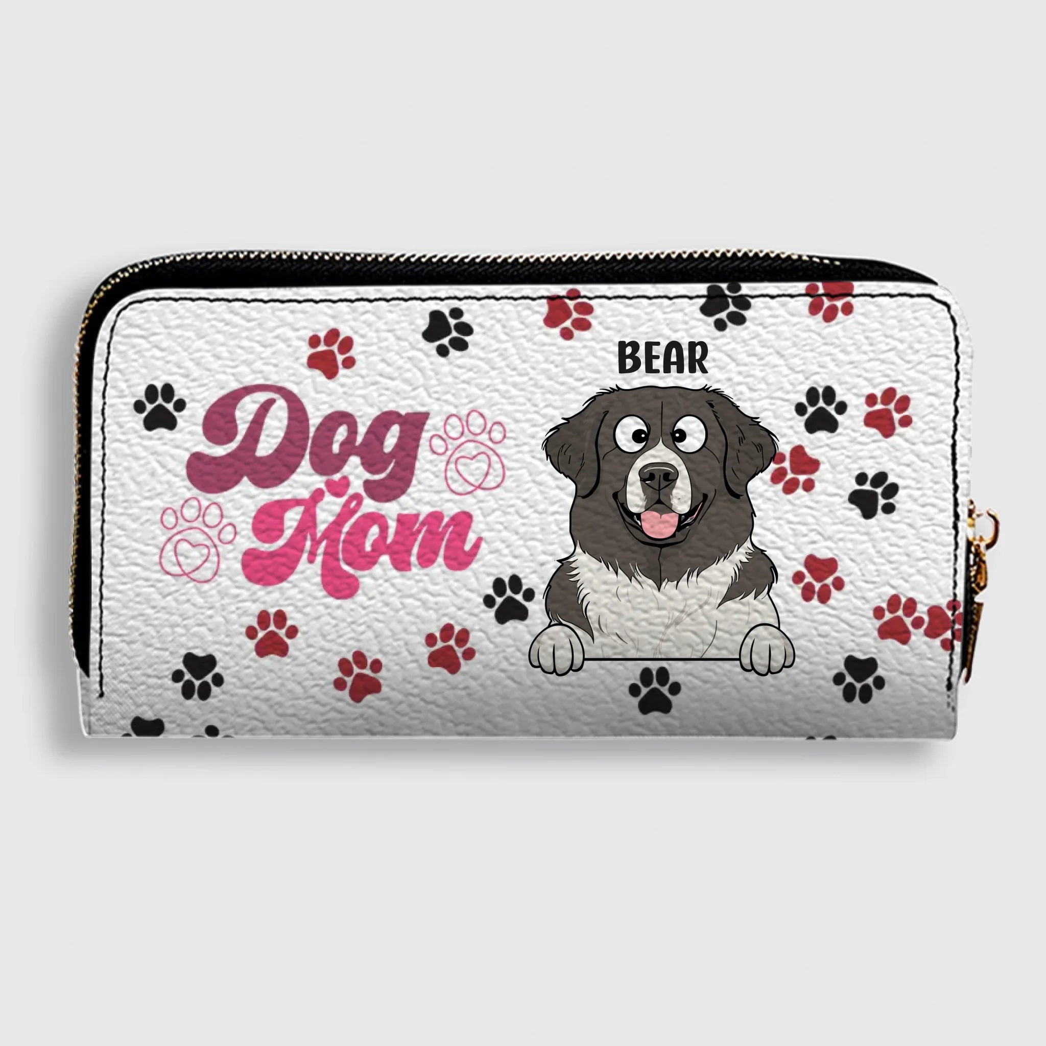 Personalized Dog Mom Wallet - Custom Name & Dog Clipart - 89Prints