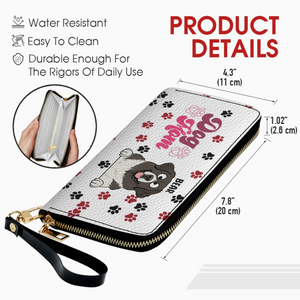 Personalized Dog Mom Wallet - Custom Name & Dog Clipart - 89Prints