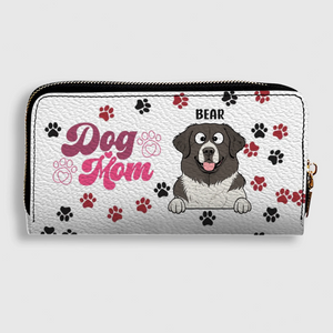 Personalized Dog Mom Wallet - Custom Name & Dog Clipart - 89Prints