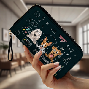 Personalized Any Number of Dogs Wallet - Custom Pet Breed & Names - 89Prints