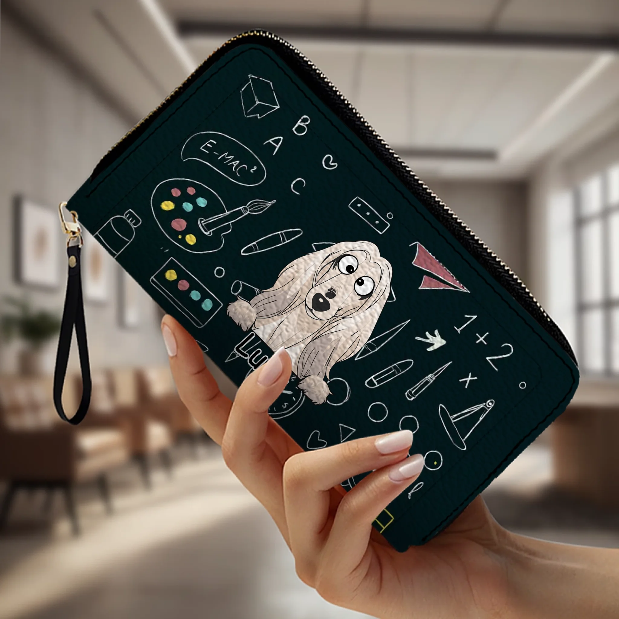 Personalized Any Number of Dogs Wallet - Custom Pet Breed & Names - 89Prints