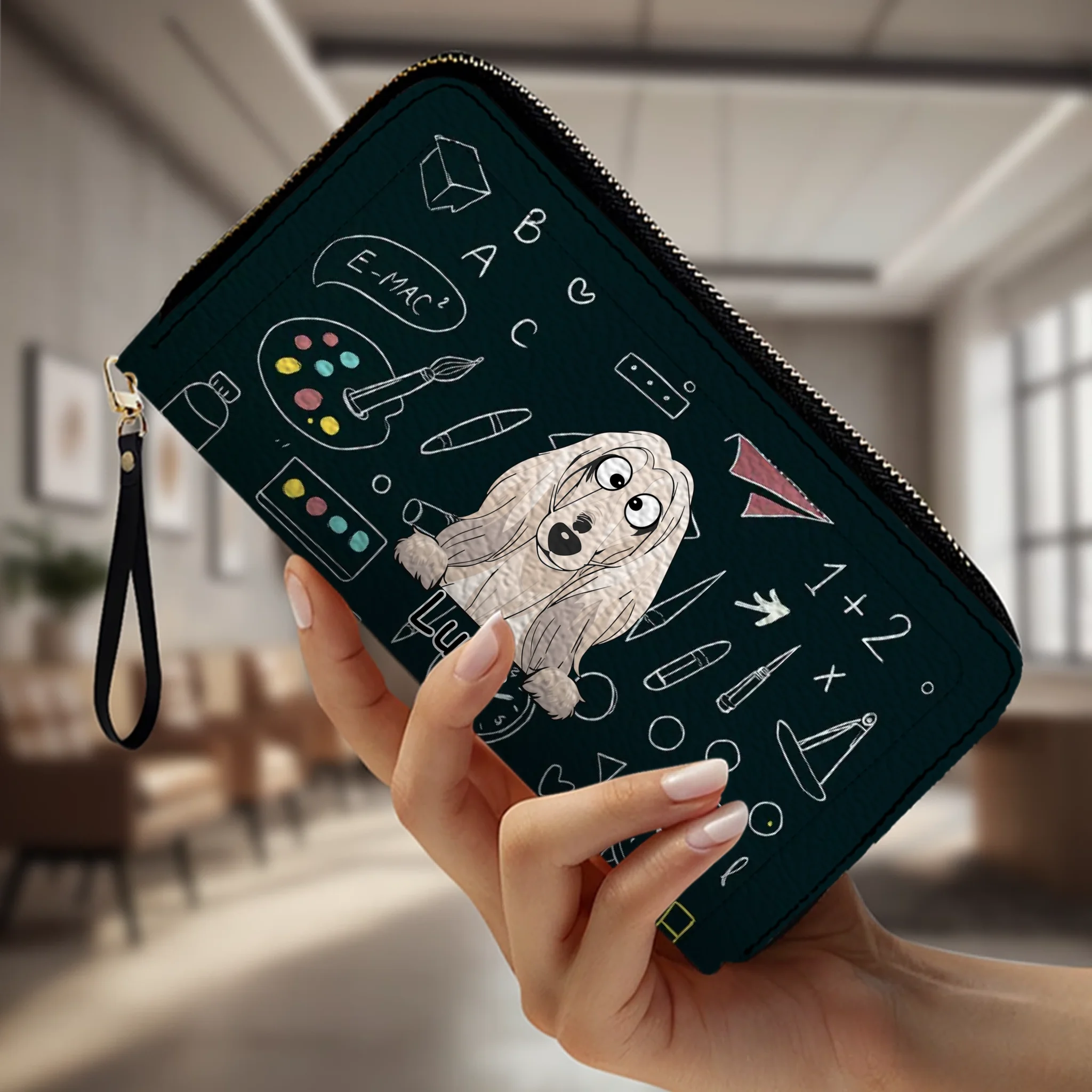 Personalized Any Number of Dogs Wallet - Custom Pet Breed & Names - 89Prints