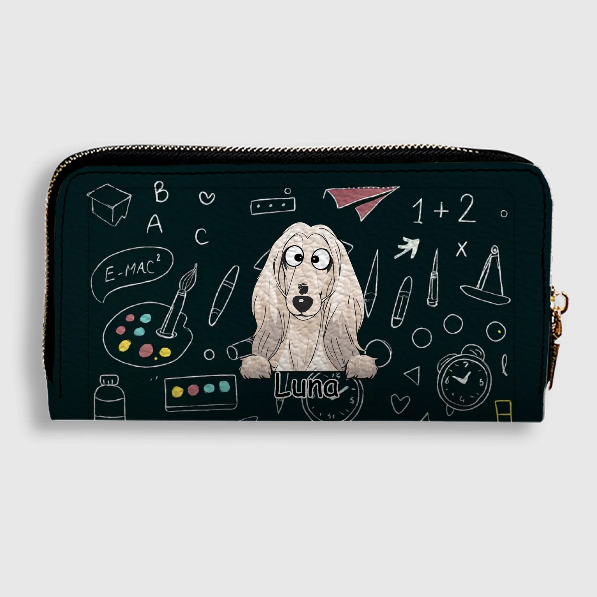 Personalized Any Number of Dogs Wallet - Custom Pet Breed & Names - 89Prints