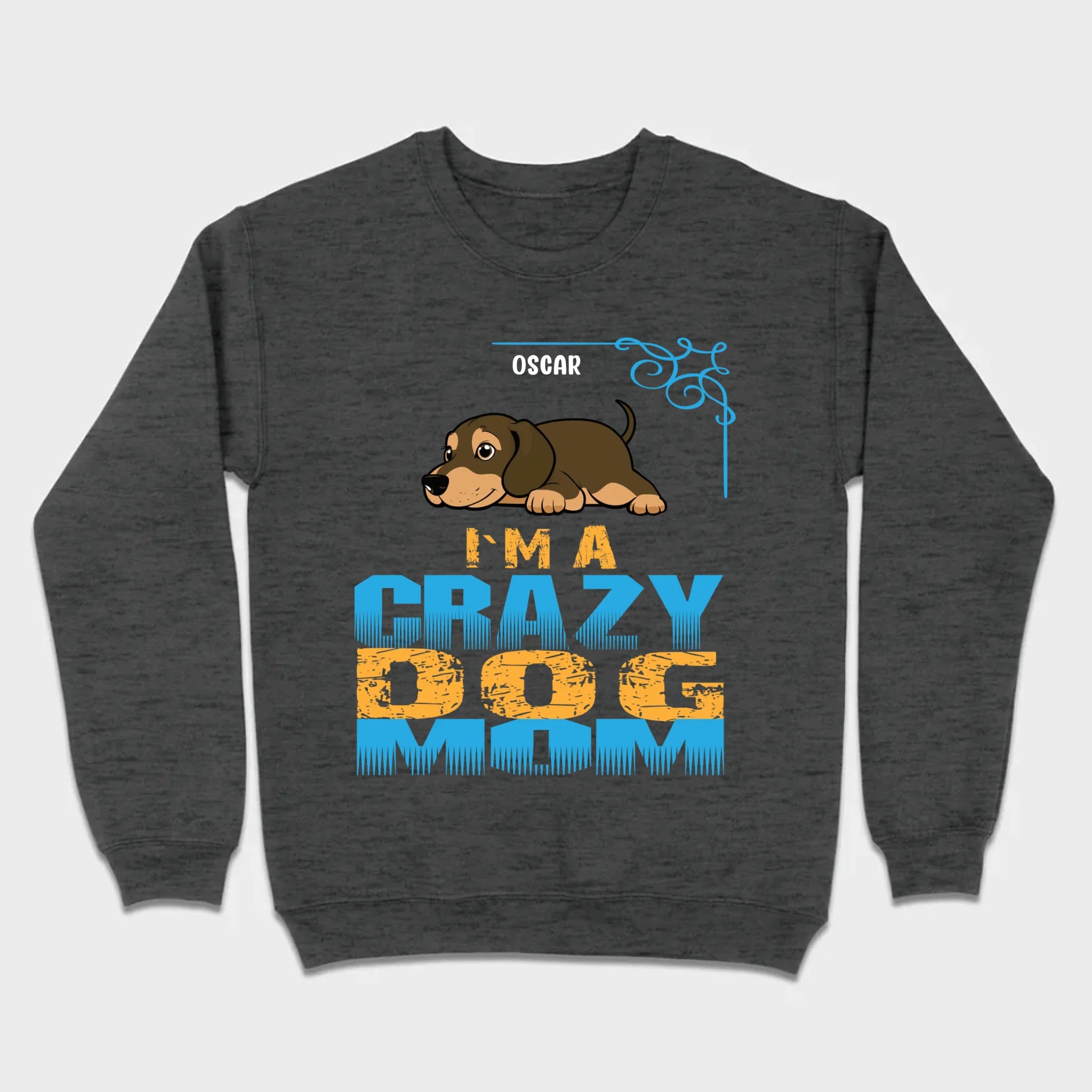 Personalized Dachshund T-Shirts With 'I'm A Crazy Dog' Text - 89Prints