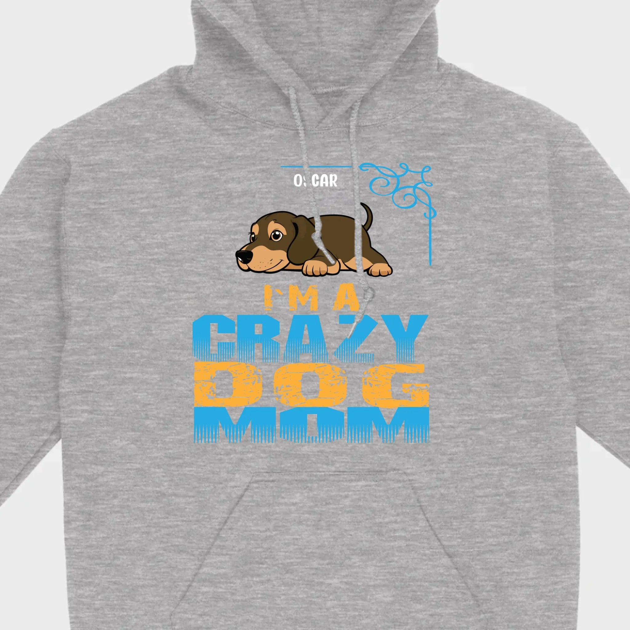 Personalized Dachshund T-Shirts With 'I'm A Crazy Dog' Text - 89Prints