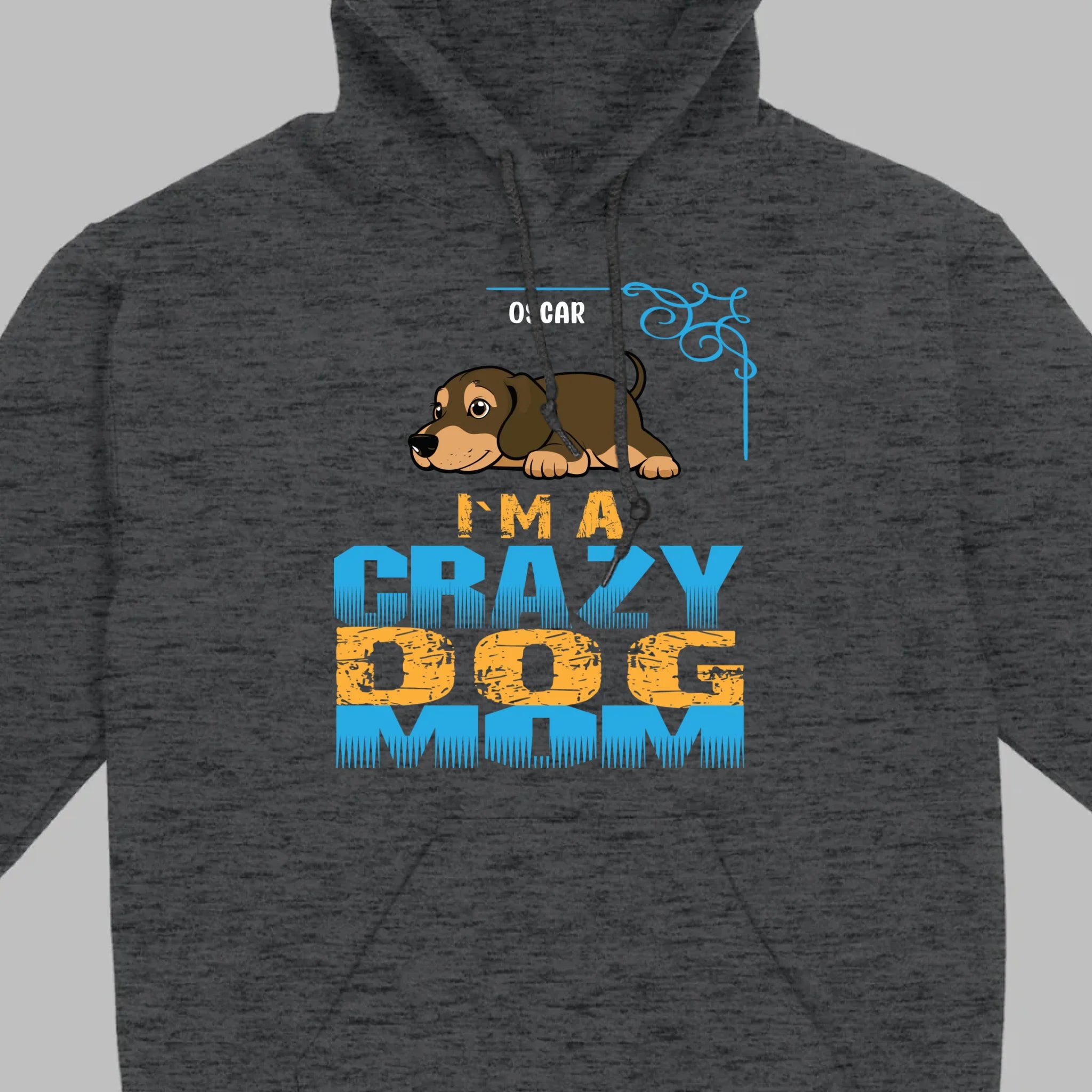 Personalized Dachshund T-Shirts With 'I'm A Crazy Dog' Text - 89Prints