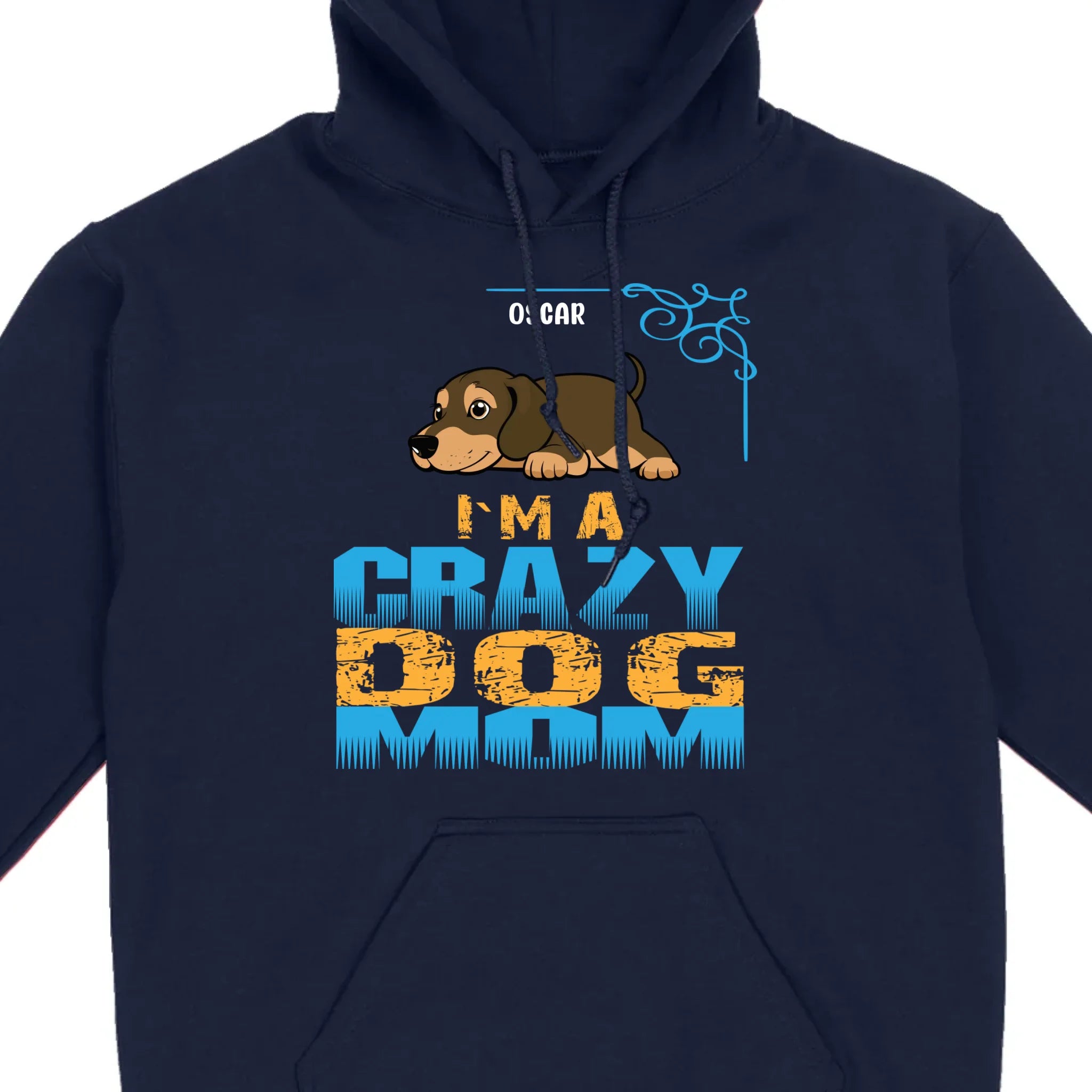 Personalized Dachshund T-Shirts With 'I'm A Crazy Dog' Text - 89Prints