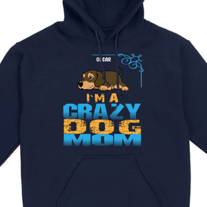 Personalized Dachshund T-Shirts With 'I'm A Crazy Dog' Text - 89Prints