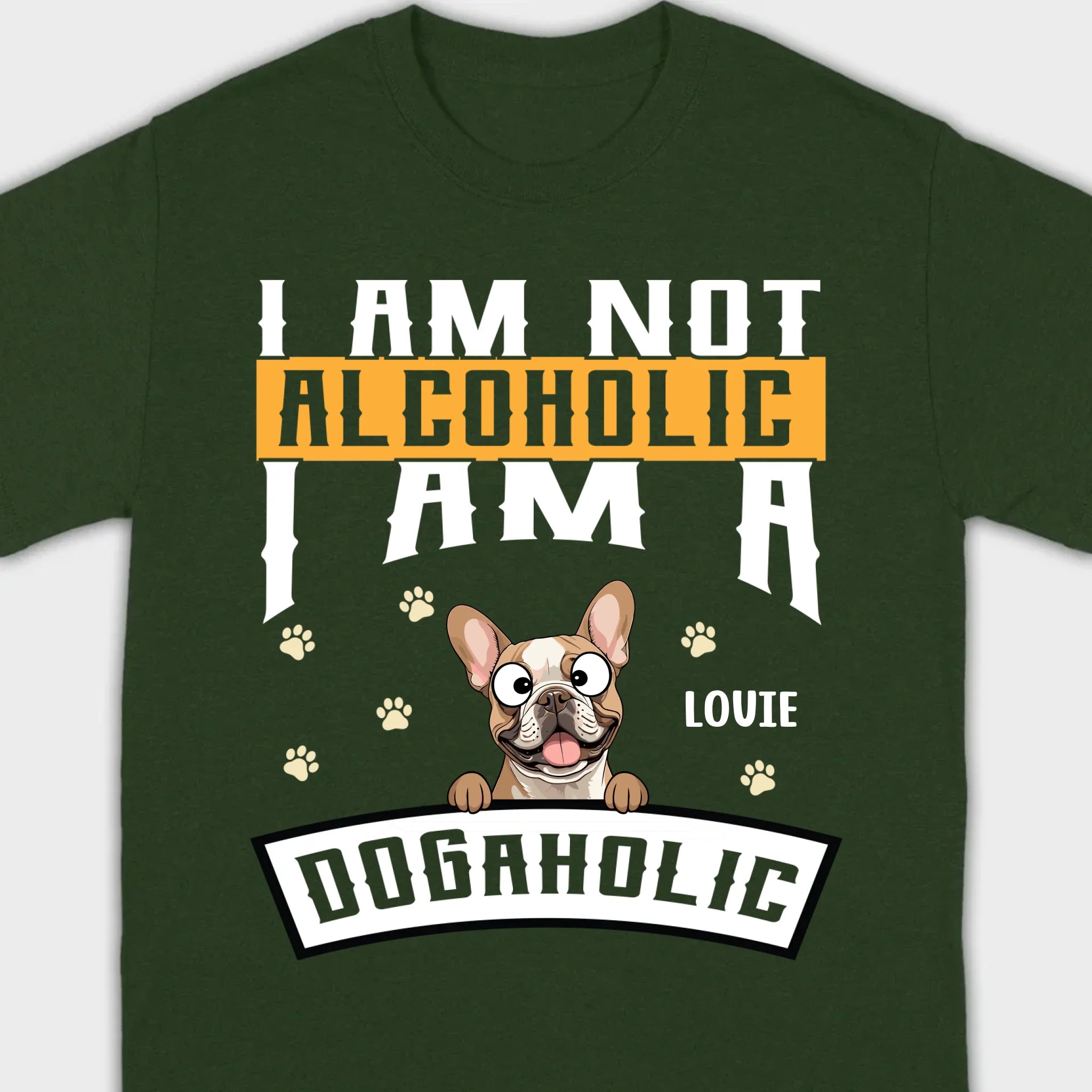 Custom French Bulldog T-Shirts With The Text 