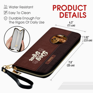 Personalized Dog Mom Wallet – Custom Photo & Name Leather Wallet | 89Prints