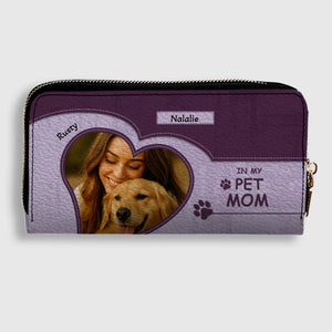 Personalized Dog Mom Wallet – Custom Photo Leather Wallet for Pet Moms - 89Prints