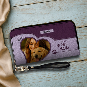 Personalized Dog Mom Wallet – Custom Photo Leather Wallet for Pet Moms - 89Prints