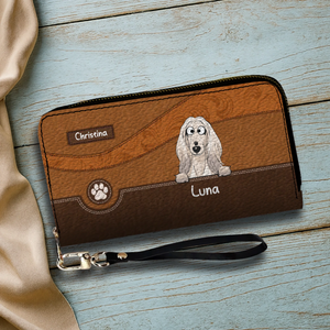 Best Dog Mom Gift Wallet – Personalized Multiple Dogs With Names - 89Prints