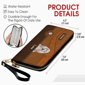 Best Dog Mom Gift Wallet – Personalized Multiple Dogs With Names - 89Prints