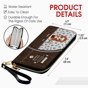 Dog Wallet Purse – Custom Person & Dog Clutch Wallet, Cute Dog Zip Purse for Dog Lover Gift - 89Prints