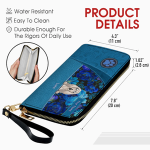 Personalized Dog Wallet – Custom Dog Illustration Wallet, Holiday Design, Dog Mom Gift - 89Prints