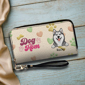 Personalized Dog Mom Wallet With Multiple Pets Names & Breeds – 89Prints