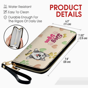 Personalized Dog Mom Wallet With Multiple Pets Names & Breeds – 89Prints