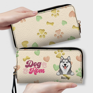 Personalized Dog Mom Wallet With Multiple Pets Names & Breeds – 89Prints