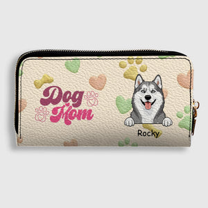 Personalized Dog Mom Wallet With Multiple Pets Names & Breeds – 89Prints