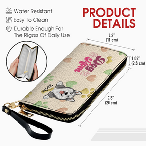 Personalized Dog Mom Wallet With Multiple Pets Names & Breeds – 89Prints