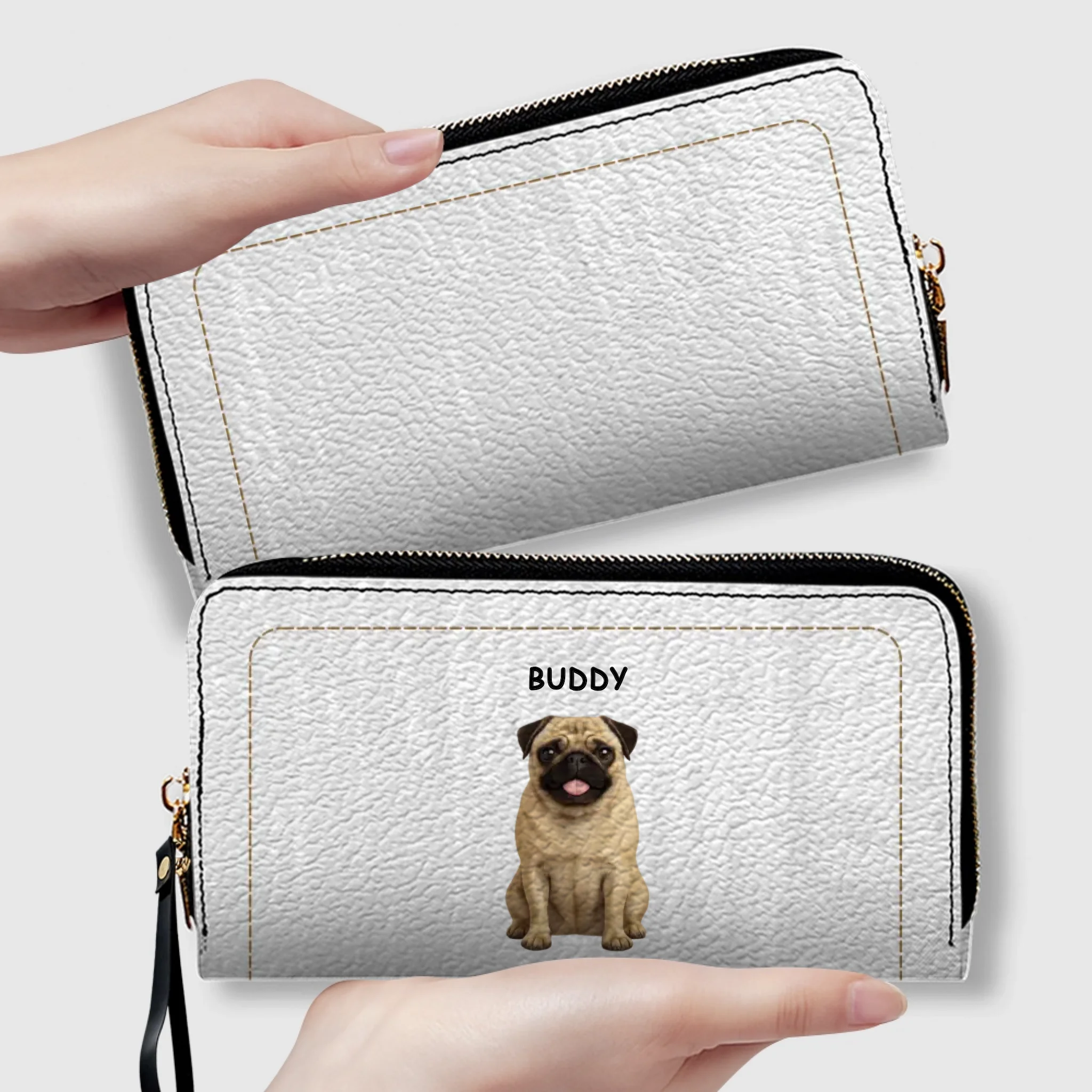 Customized Dog Photo Leather Wallet - Unique Gift For Owners - 89Prints