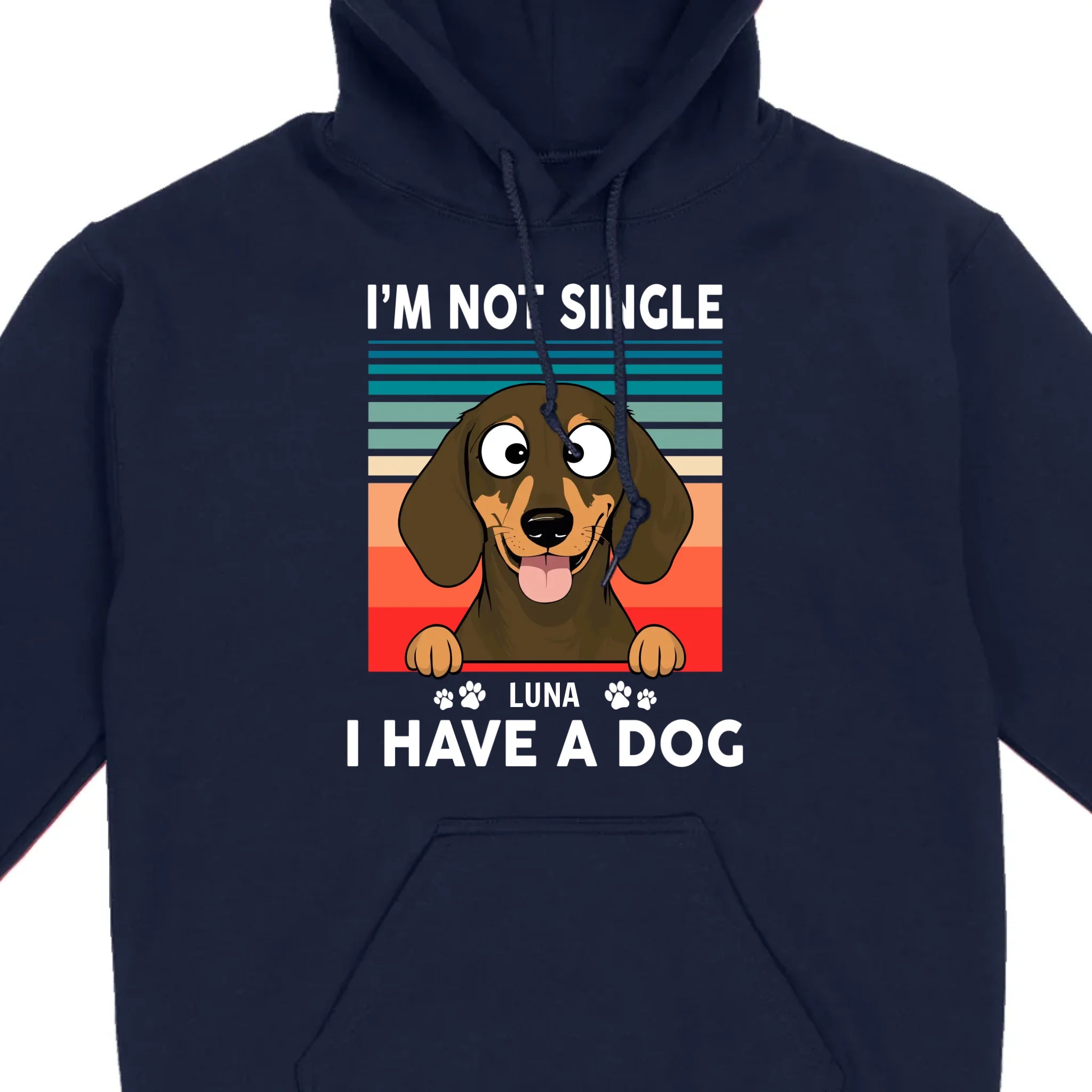 Customized Dachshund T-Shirts - I'm Not Single, I Have A Dog