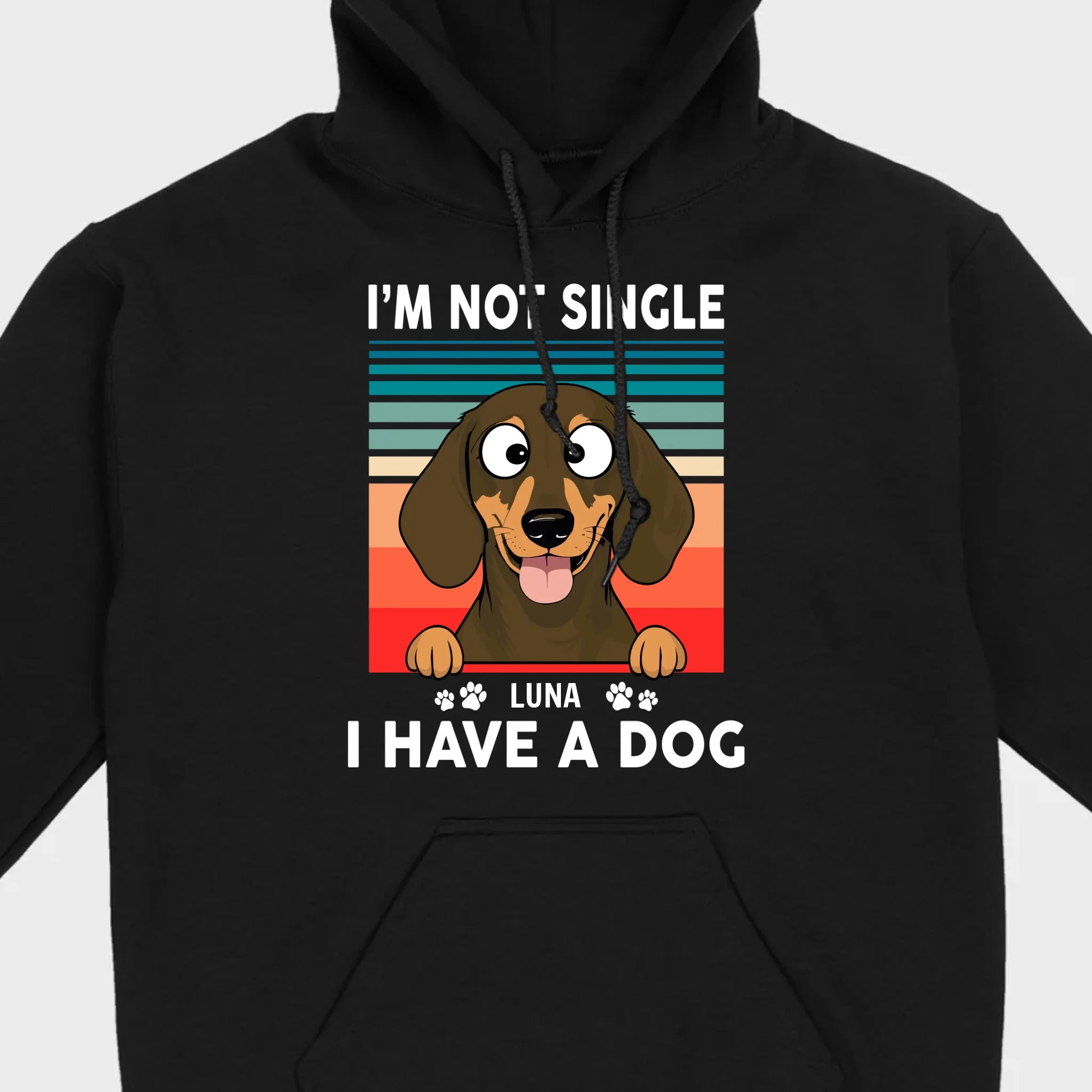 Customized Dachshund T-Shirts - I'm Not Single, I Have A Dog