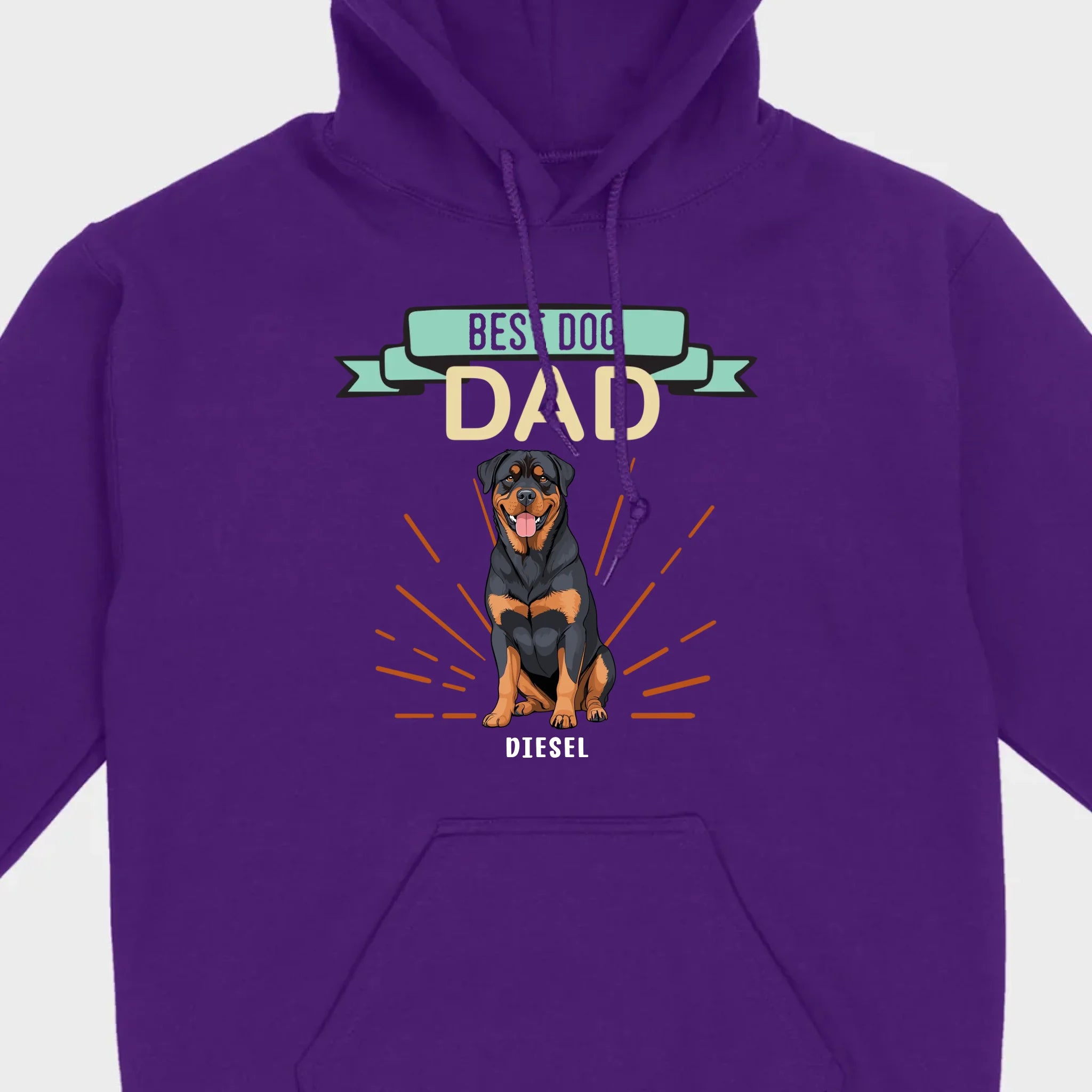 Best Dog Dad Rottweiler Sweatshirt - Personalized Dog Name Gift For Dog Lovers - 89Prints