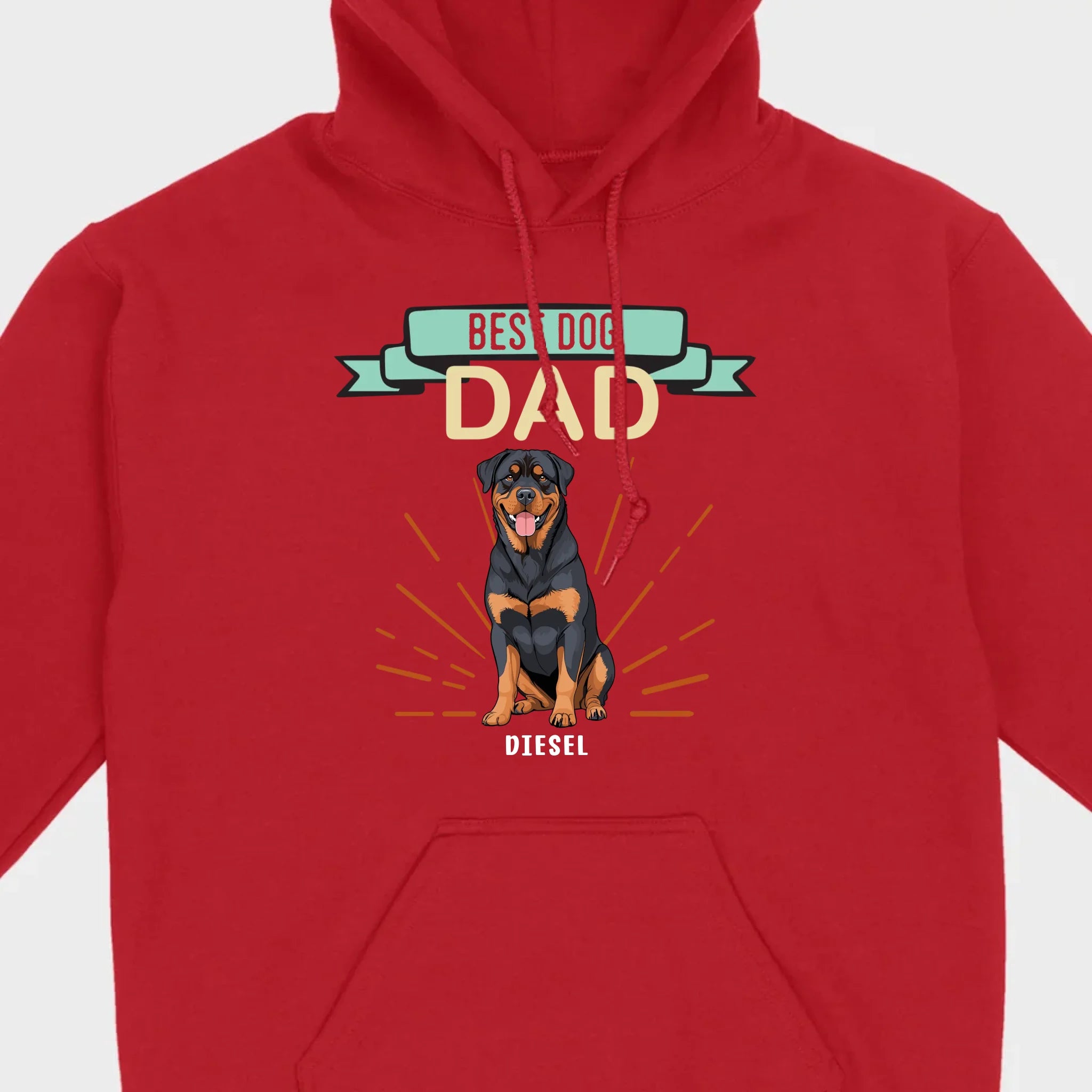 Best Dog Dad Rottweiler Sweatshirt - Personalized Dog Name Gift For Dog Lovers - 89Prints