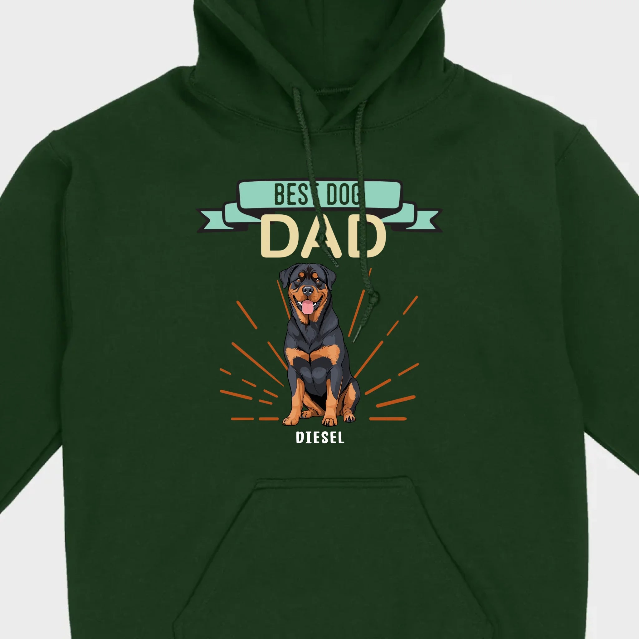 Best Dog Dad Rottweiler Sweatshirt - Personalized Dog Name Gift For Dog Lovers - 89Prints