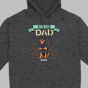 Best Dog Dad Rottweiler Sweatshirt - Personalized Dog Name Gift For Dog Lovers - 89Prints