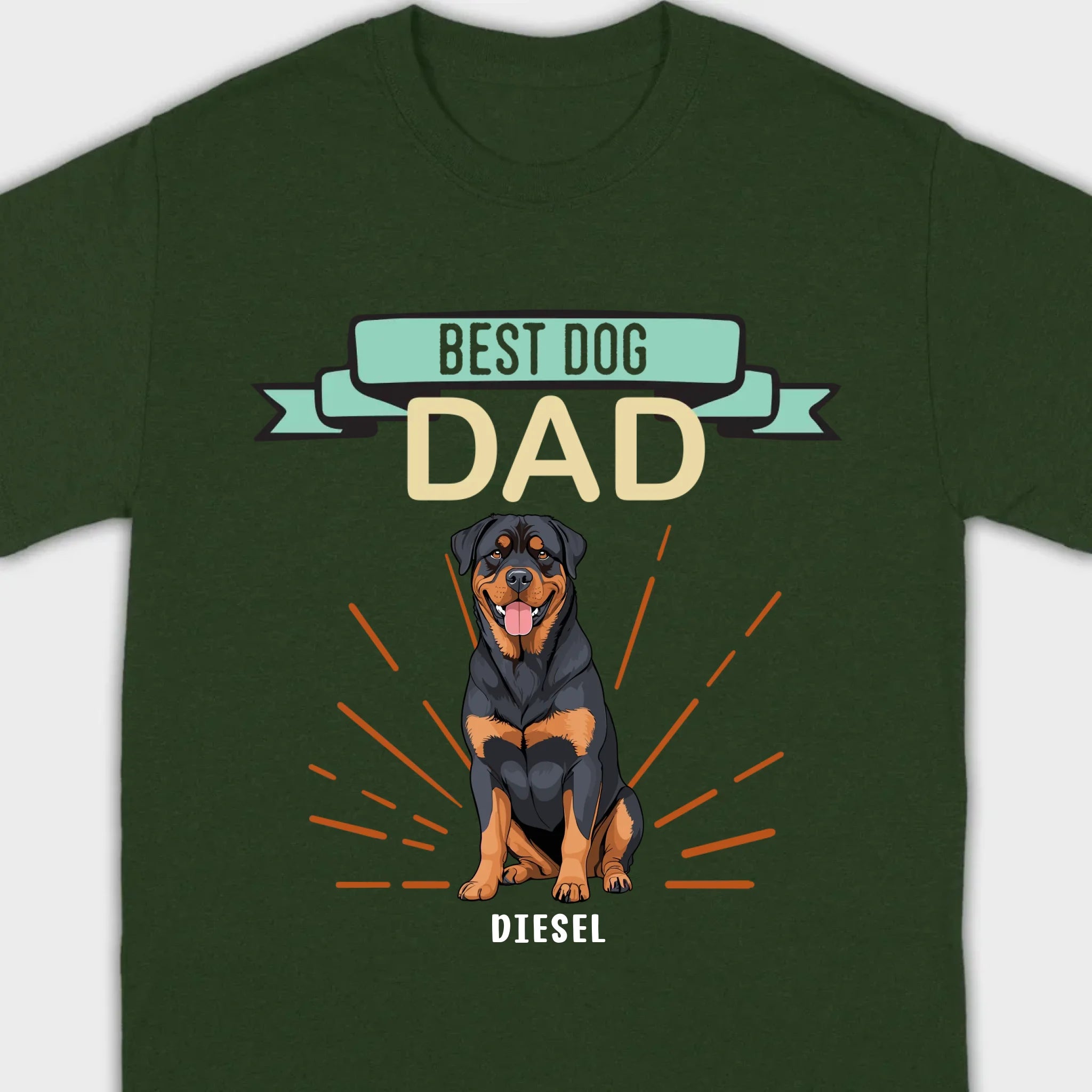 Best Dog Dad Rottweiler Sweatshirt - Personalized Dog Name Gift For Dog Lovers - 89Prints