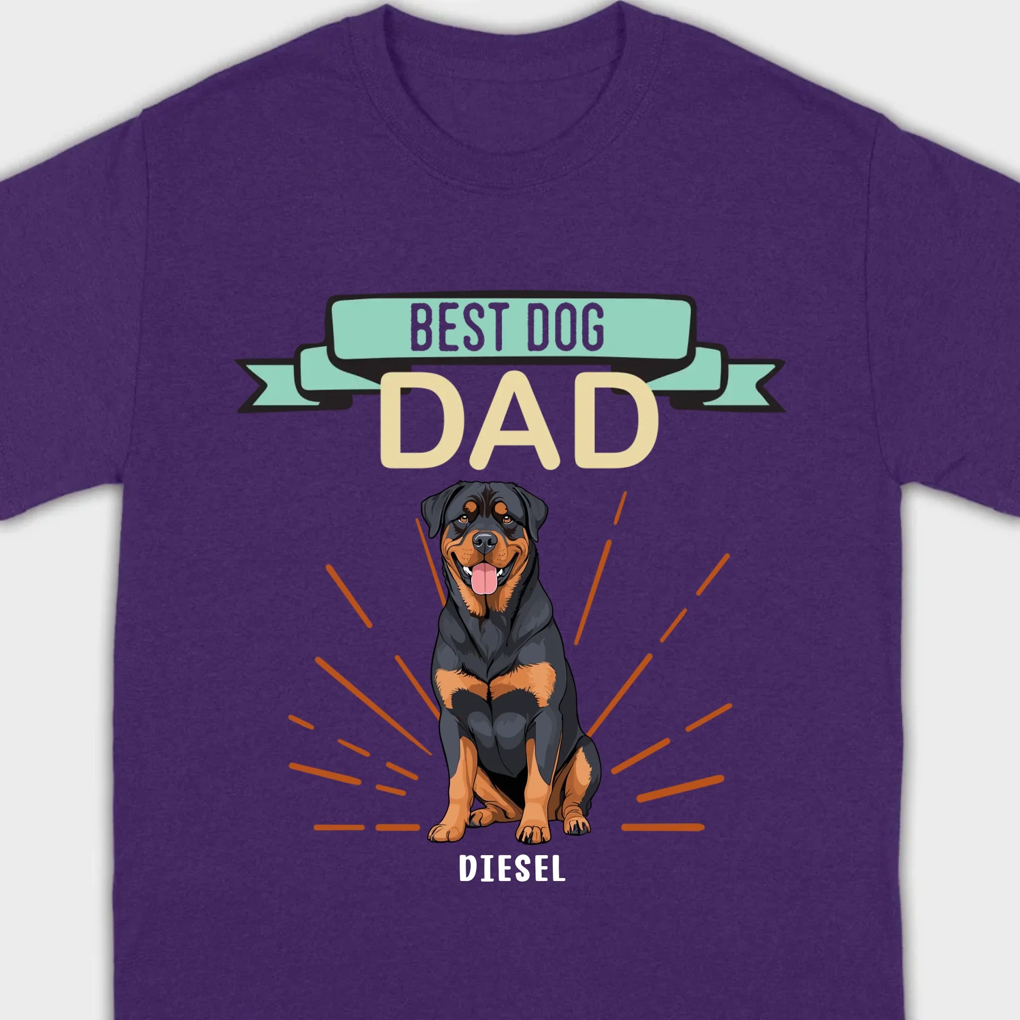 Best Dog Dad Rottweiler Sweatshirt - Personalized Dog Name Gift For Dog Lovers - 89Prints
