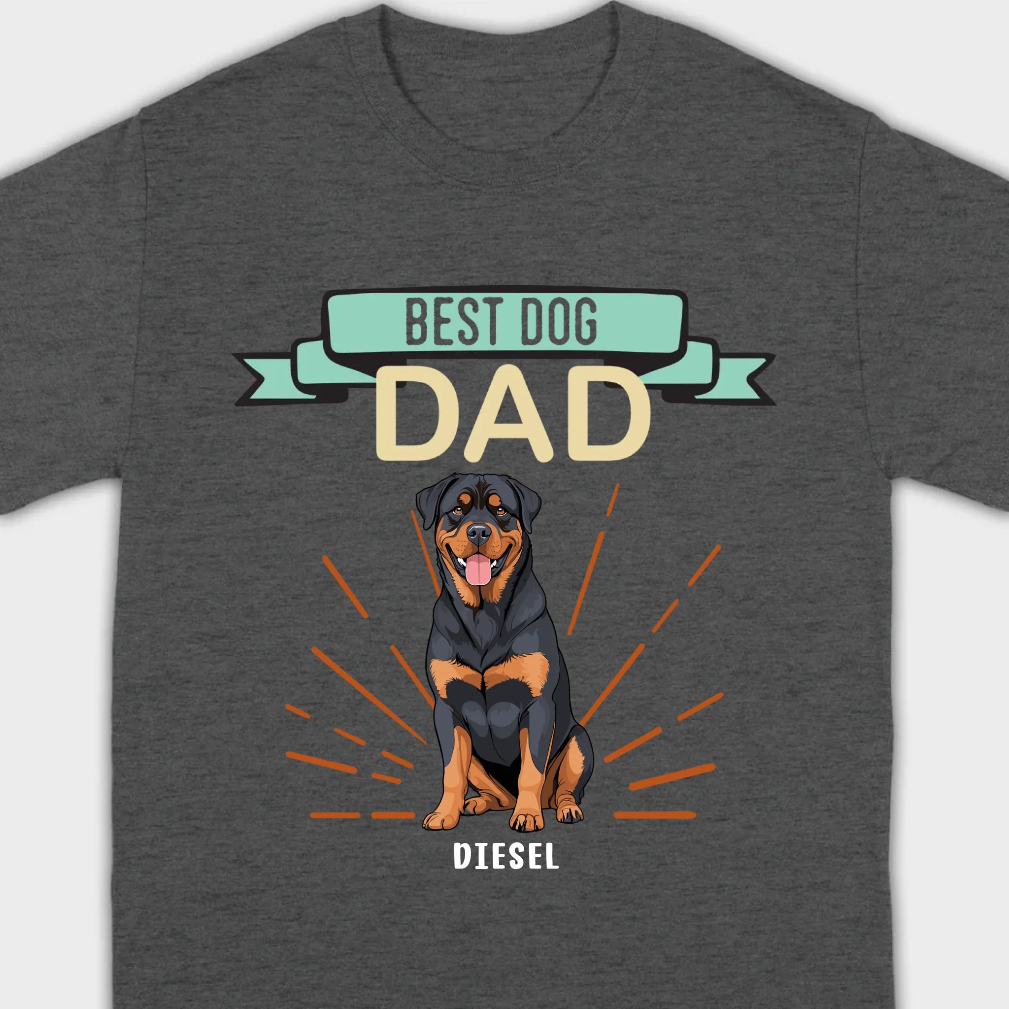 Best Dog Dad Rottweiler Sweatshirt - Personalized Dog Name Gift For Dog Lovers - 89Prints