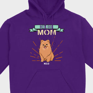 Best Dog Mom Pomeranian Sweatshirt - Personalized Dog Name Gift For Dog Lovers - 89Prints