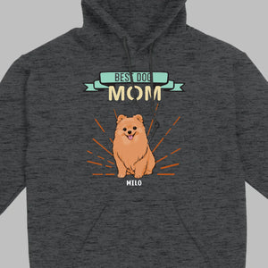 Best Dog Mom Pomeranian Sweatshirt - Personalized Dog Name Gift For Dog Lovers - 89Prints