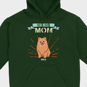 Best Dog Mom Pomeranian Sweatshirt - Personalized Dog Name Gift For Dog Lovers - 89Prints