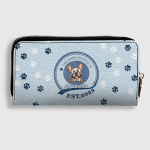 Custom Pet Photo Wallet - Personalized Dog Portrait Leather Purse - 89Prints