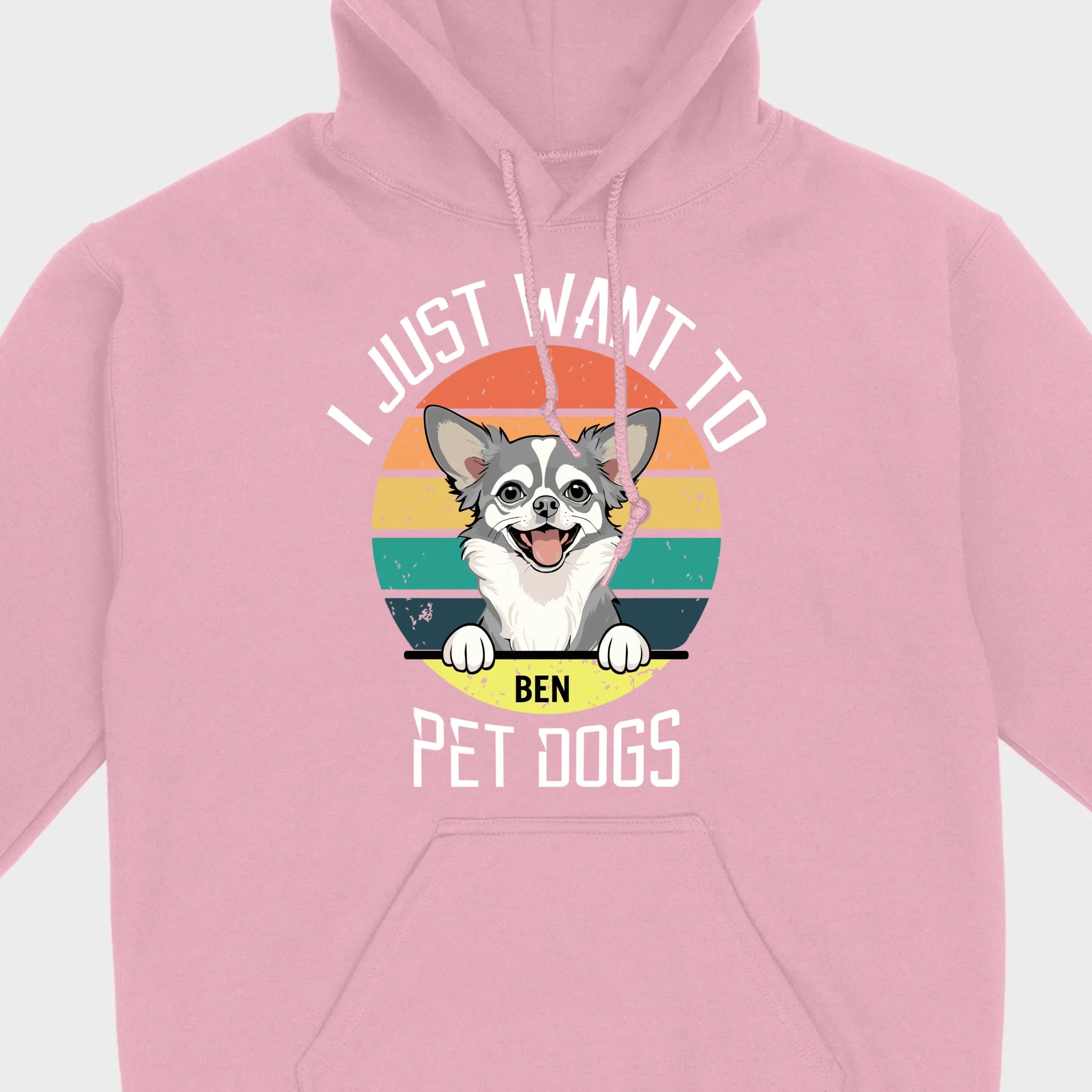 Personalized Dog Basic Tee “I Just Want To Pet Dogs” – Custom Dog Name & Breeds - 89Prints