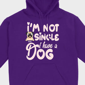 Personalized Dog Basic Tee “I’m Not Single, I Have a Dog” – 89Prints
