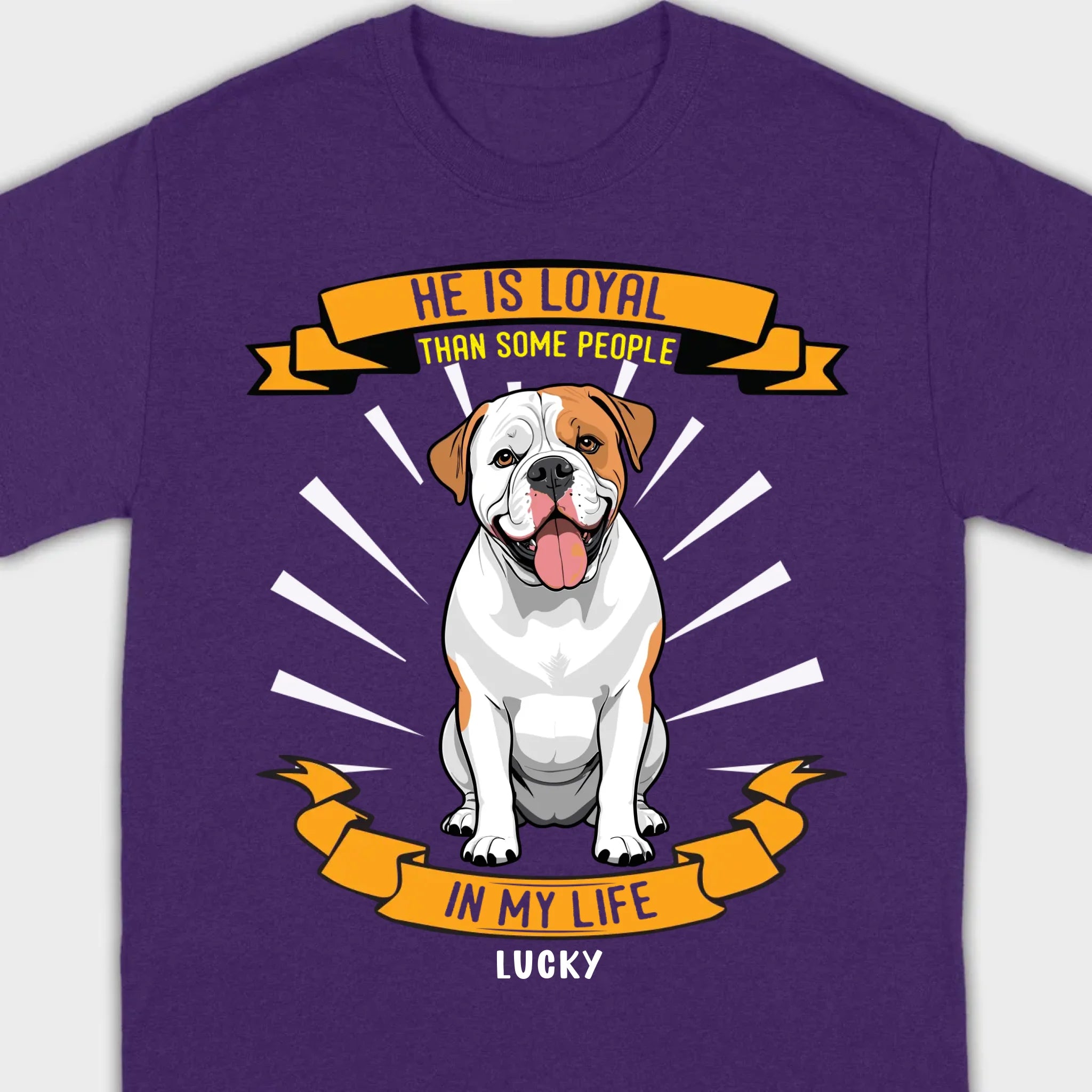 Custom American Bulldog Basic Tee 